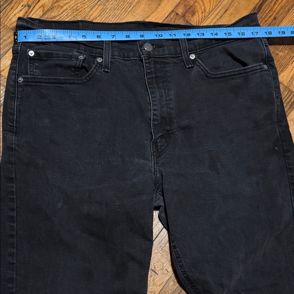 Levi's Men's Black Straight Jeans - Black W36, L30 - Picture 2 of 9